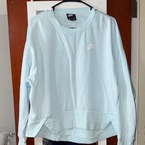 Nike Women's Sky Blue Crewneck Sweatshirt
